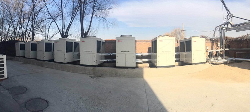 空氣源熱泵機組全景實拍 空氣源熱泵機組全景實拍